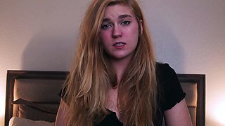 Horny big boobed fat chubby busty blonde