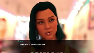 Lesbian Pizza Delivery Sex with Big Tits Stepmom & Stepsister Outdoor Public Fuck