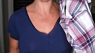 Big boobs milf masturbates with her dildo