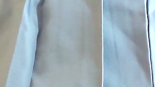 Assjob: with Her Cute Red Panties She Made My Penis Drip, but She Kept Rubbing It