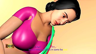 Desi widow Pooja takes care of her rent debt with her landlord