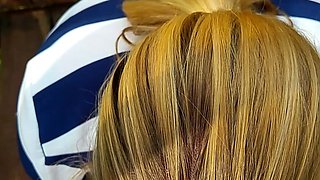 Mexicana blowjob with her big boobs