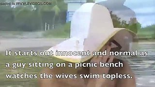 Exhibitionist Wives Flashing in Public - Upskirt Tease & Nude Beach Voyeur Fun!