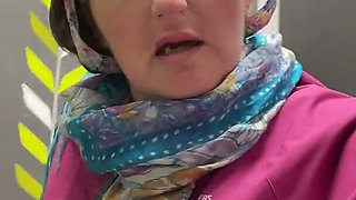 Hot Mess MILF & a Close up View of Her Beautiful Pissing Pussy After Doing the Desperate Toilet Dance!