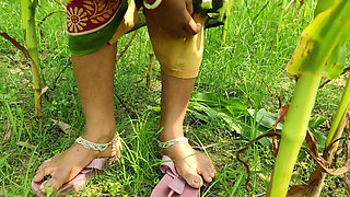 Outdoor my Hot Young Bhabhi and me