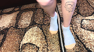 Foot Fetish Sneakers Sock and Bare Feet/sfw