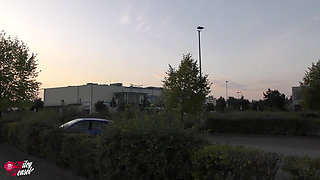 Real Public Assfuck... Horny Blonde Fucked!!