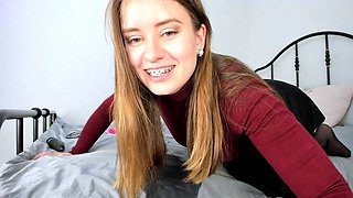 Beautiful Sonya having a horny solo toy masturbation
