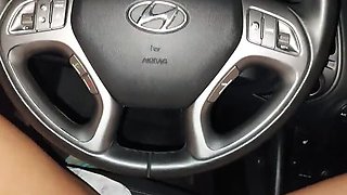 Horny Stepmom Masturbates In Car While Stepson Films Her Orgasm