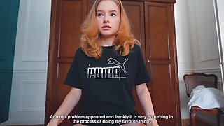 Young beauty shares intense handyman passion