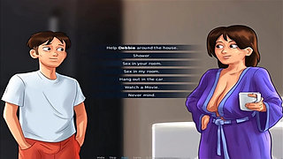 Summertime Saga - Horny Stepmom having sex with stepson