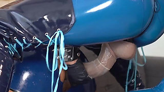 Monster Cock Pegging by Hot Latex Dommes