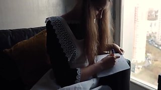 Russian Schoolgirl Gets Dick Deep In Her Mouth And Pussy