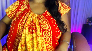 Desi Hot Pregnant Lady Playing Nude Show with Big Belly.