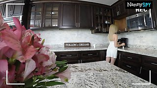 Slutty Nanny Gets Caught Putting On A Show For Her Fans