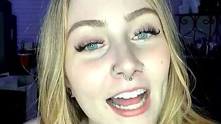 Amateur blond girl with big boobs getting fucked