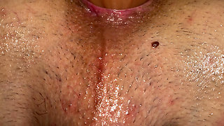 The fake cock in ass