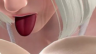 Intensive Analingus From Chrismas Girl Elf Makes Me so Hard to Explode 3D Animation