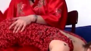 Laci Spanked by Veronica for Late Arrival.