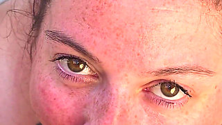 My Mouth Full in My Outdoor Hot Tub