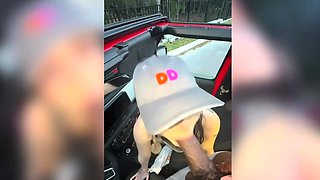 Slut Takes BBC In Car FULL HD ->