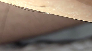 Step son shows step mom his huge cock and leave her handjob and play with his cock