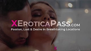 Busty Gabbie Carter is sexually aroused as her lover rubs and drills her snatch