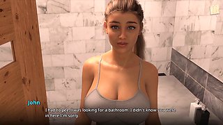 Visual hentai, gros nichons naturels, ass to mouth