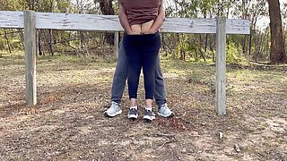 Sexy Indian Couple Making Love In Outdoor - Desi Public Romance - Pussy Licking - Boobs Press - Risky Sex