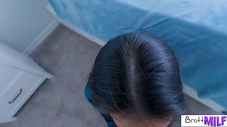 Angelina Moon Makes a Man of Stepson and becomes His Submissive Bitch S10:E10