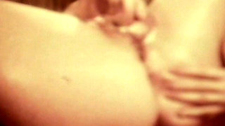 Blonde Retro Goddess Enjoys Vintage Anal Toy Session in Sepia