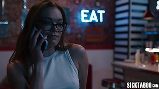 Busy night shift for coquettish big bootie teenager