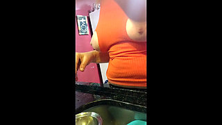 Stepmom Washing Dishes in a Different Way, and My Stepsister Giving Me in the Room