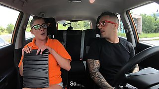 Fake Driving School Rough Sex for New Instructor
