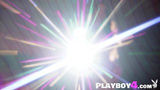 Petite Asian Maddy Belle posing naked