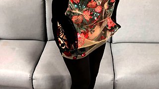 Close up teen foot worship