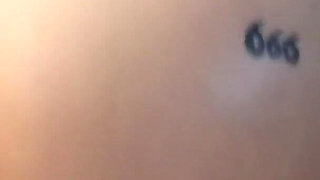 Hot Goth Girl Fucking a BBC Dildo and Filled with Cum