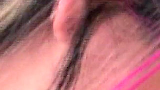 Blonde teen Vanessa fucked hard by nerd with glasses