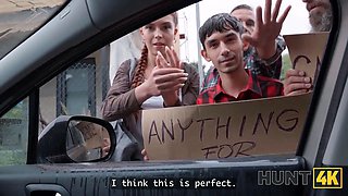 Hunt4k. her perfect arse was made for public cheating