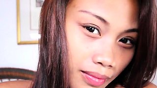 Beguiling brunette maiden Laiza gets body caressed