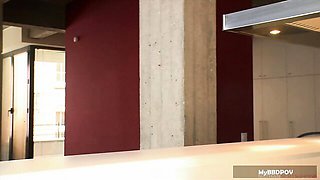 Wet Franceska's big butt action