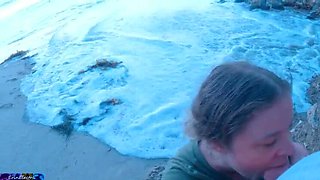 Stepson & Stepmom's Illicit Beach Encounter