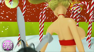 3DGSPOT - XXXmas Ditzy Dancers Wiggle Their Enormous Boobies! THREE DIMENSIONAL CARTOON!