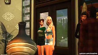 Sims 4 Cheating GF Story: Rough Doggy Style Fuck with Her Best Friend - 3D Hentai Animation