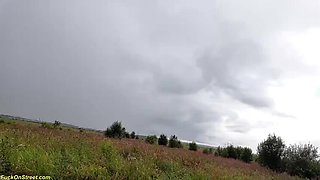 First Time Deep Anal in Car - Polly Yangs Rough Teen Fucked Hard Backseat