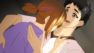 Busty tomboy rides hard on a messy mattress in the supply closet • Hentai Uncensored