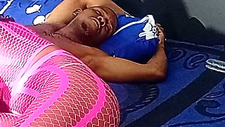 Bad Bitch in Pink Pantyhose Rides Huge Cock