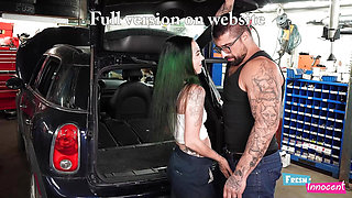 Fresh & Innocent - A Teen Babe is Fucked Hard by her Mechanic