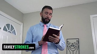 Unholy daughter-in-law dresses up like a tramp to be spanked and fucked - familystrokes