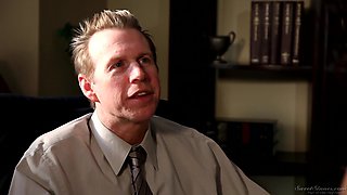 Exotic Office Affair with Mark Wood's Intense Passion